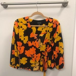 Topshop Wrap Shirt